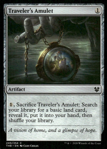 "Traveler's Amulet" - Magic The Gathering Card - Theros Beyond Death
