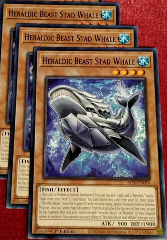"Heraldic Beast" ALIN-EN010 - Yu-Gi-Oh! - 3x Cards Playset - Alliance Insight