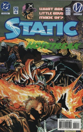 Static #20 - DC Comics / Milestone - 1995 - Versus Hotstreak Cover