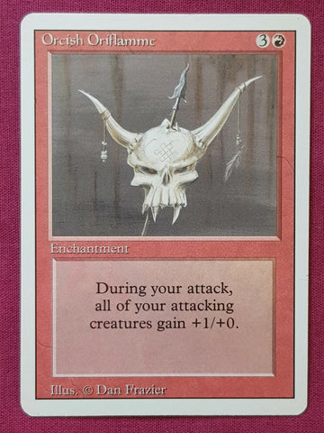 "Orcish Oriflamme" - Magic The Gathering Card - Revised