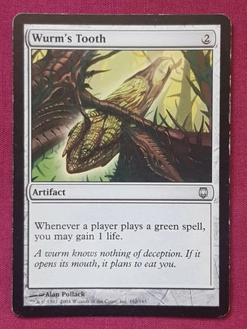 "Wurm's Tooth" - Magic The Gathering Card - Darksteel