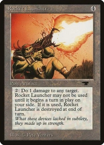"Rocket Launcher" - Magic The Gathering - Antiquities