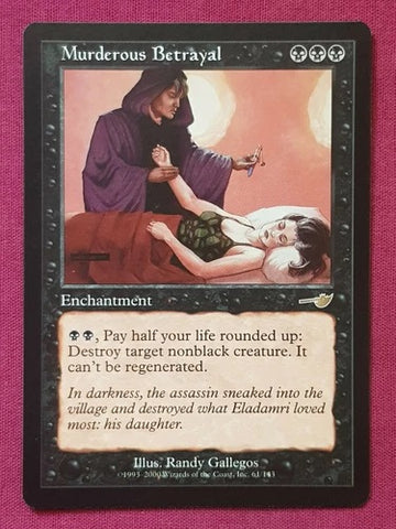 "Murderous Betrayal" - Magic The Gathering Card - Nemesis