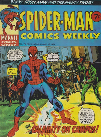 Spider-Man Comics Weekly #78 - Marvel Comics - 1974