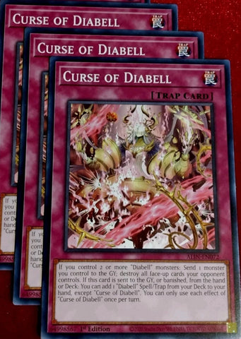 "Curse Of Diabell" ALIN-EN072 - Yu-Gi-Oh! - 3x Cards Playset - Alliance Insight