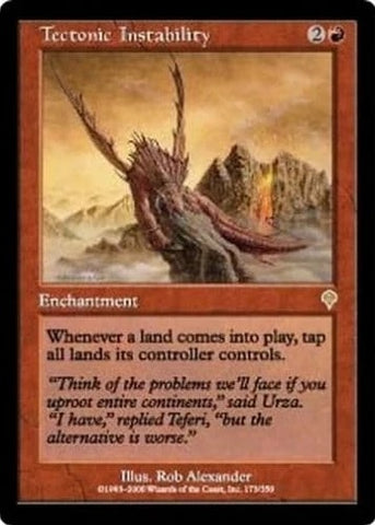 "Tectonic Instability" - Magic The Gathering Card - Invasion