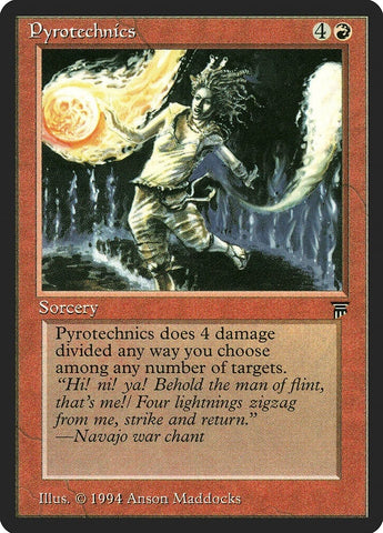 "Pyrotechnics" - Magic The Gathering Card - Legends