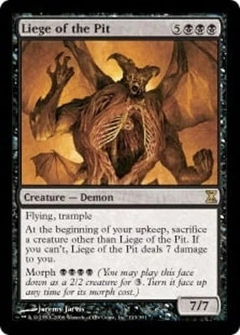 "Liege Of The Pit" - Magic The Gathering Card - Time Spiral