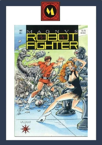 Magnus Robot Fighter #1 - Valiant Comics - 1991 - Trading Cards Intact
