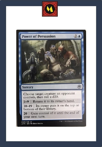 "Power Of Persuasion" x4 - Magic The Gathering - AFR - 4-Card Playset