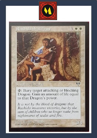 "Rashida Scalebane" x4 - Magic The Gathering - Mirage - 4-Card Playset