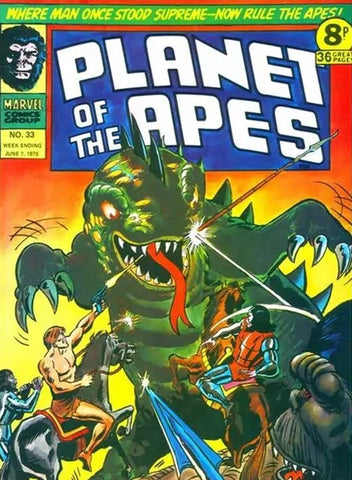 Planet of the Apes #33 - #39 (7 x Comics LOT) - Marvel Comics / British - 1975