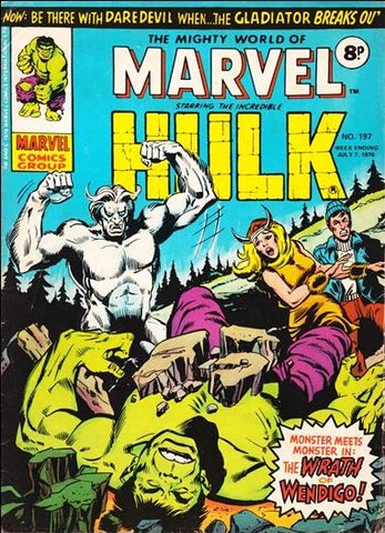 Mighty World of Marvel #197 - Marvel Comics /British - 1976