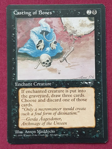 "Casting Of Bones" - Magic The Gathering Card - Alliances