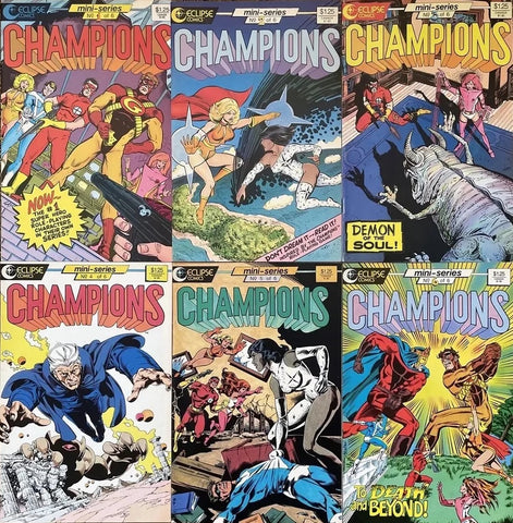 Champions #1-6 (SET) - Eclipse Comics - 1986