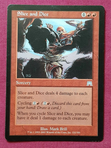 "Slice And Dice" - Magic The Gathering Card - Onslaught