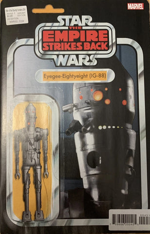 War Of The Bounty Hunters #004 - Marvel - 2021 - IG-88 Action Figure Variant