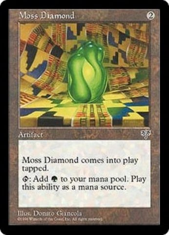 "Moss Diamond" - Magic The Gathering Card - Mirage