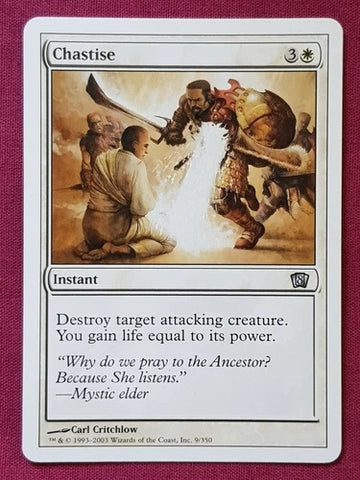 "Chastise" - Magic The Gathering - 8th Edition