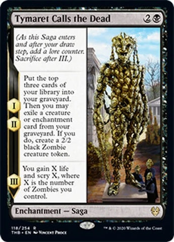 "Tymaret Calls The Dead" - Magic The Gathering Card - Theros Beyond Death