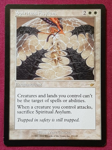 "Spiritual Asylum" - Magic The Gathering Card - Nemesis