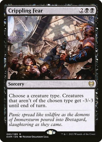 "Crippling Fear" - Magic The Gathering Card - Kaldheim