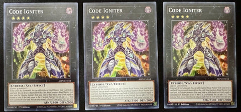 "Code Igniter" ALIN-EN044 - Yu-Gi-Oh! - 3x Cards Playset - Alliance Insight