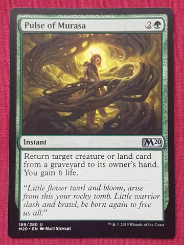 "Pulse Of Murasa" - Magic The Gathering Card - M20