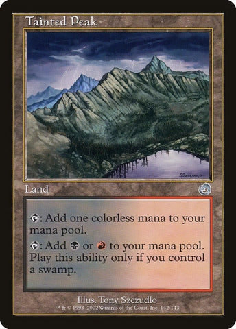"Tainted Peak" - Magic The Gathering Card - Torment