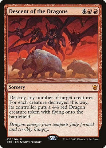 "Descent Of The Dragons" - Magic The Gathering - Dragons of Tarkir