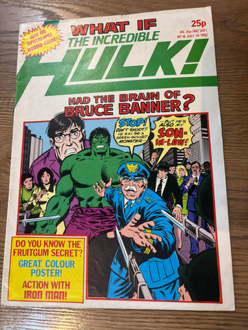 What If? Magazine #16 - Marvel/British - 1982 - includes poster