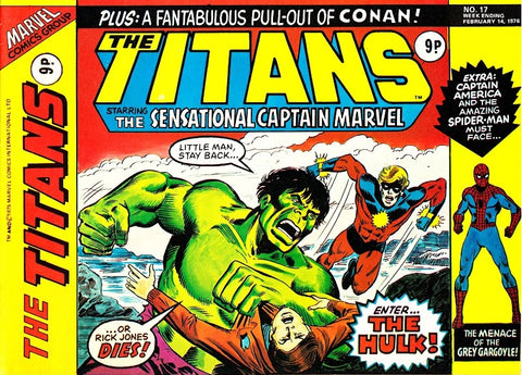 The Titans #17 - #20 (4x Comics RUN) - Marvel Comics / British - 1976