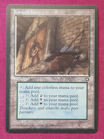 "Koskun Keep" - Magic The Gathering Card - Homelands