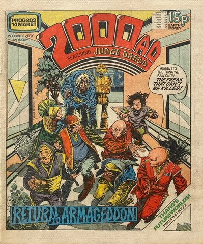 2000AD Comic Prog #203 - #209 (7x Comics RUN) - 1981