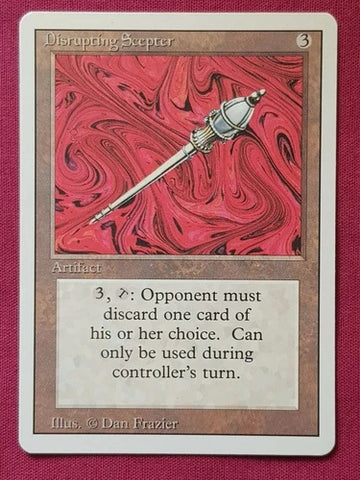 "Disrupting Scepter" - Magic The Gathering Card - Revised