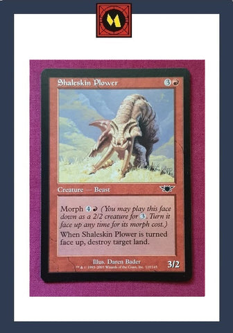 "Shaleskin Plower" - Magic The Gathering Card - Legions
