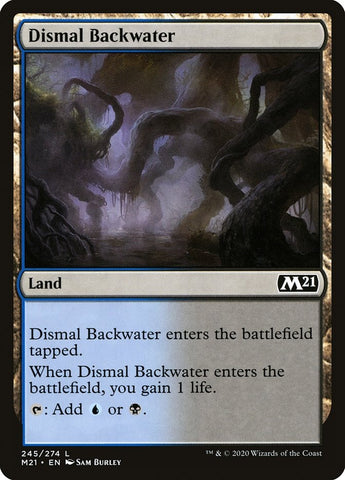 "Dismal Backwater" - Magic The Gathering Card - M21