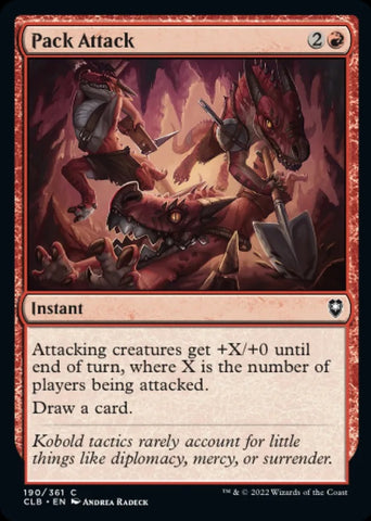 "Pack Attack" x4 - Magic The Gathering Card - CLB - 4-Card Playset