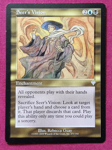 "Seer's Vision" - Magic The Gathering Card - Invasion