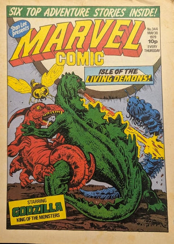 Marvel Comic #344 - #350 (7x Comics RUN) - Marvel/British - 1979