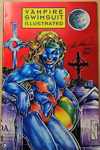 Vampire Swimsuit Illustrated #1 - Acid Rain - 1993 - Signed & Numbered