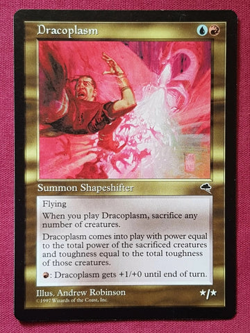 "Dracoplasm" - Magic The Gathering Card - Tempest