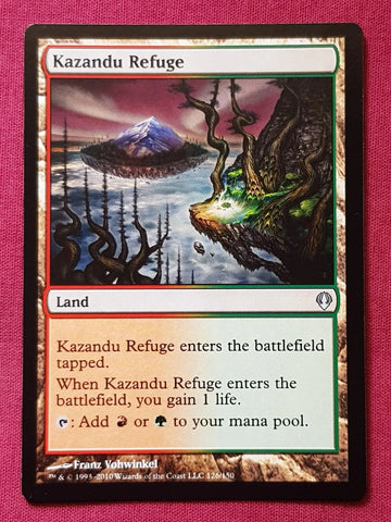 "Kazandu Refuge" - Magic The Gathering Card - Archenemy