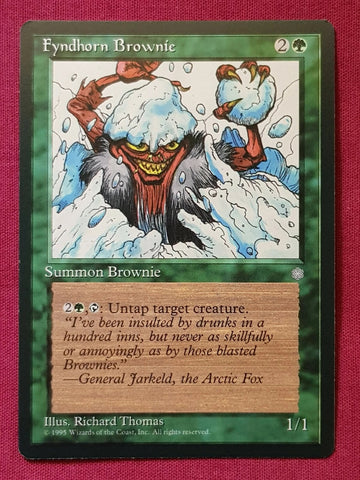 "Fyndhorn Brownie" - Magic The Gathering Card - Ice Age