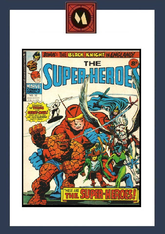 The Super-Heroes #50 - Marvel Comics / British - 1976 - Final Issue!