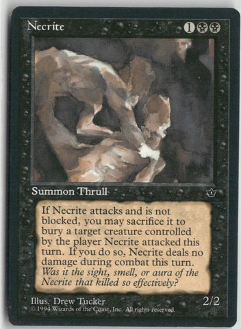 "Necrite" - Magic The Gathering Card - Fallen Empires - Drew Tucker Art