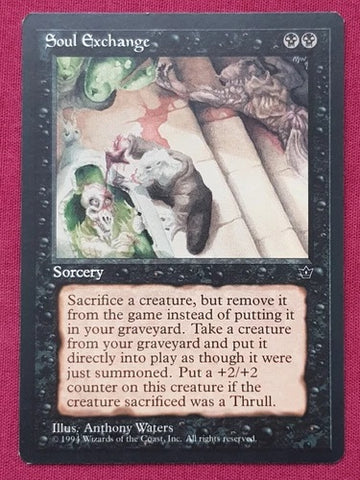 "Soul Exchange" - Magic The Gathering Card - Fallen Empires
