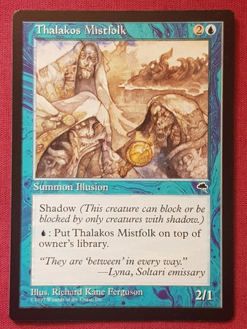 "Thalakos Mistfolk" x4 - Magic The Gathering Card - Tempest - 4-Card Playset