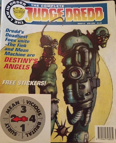 Complete Judge Dredd #27 - #37 (11 x Comics) - 2000AD - 1994/5