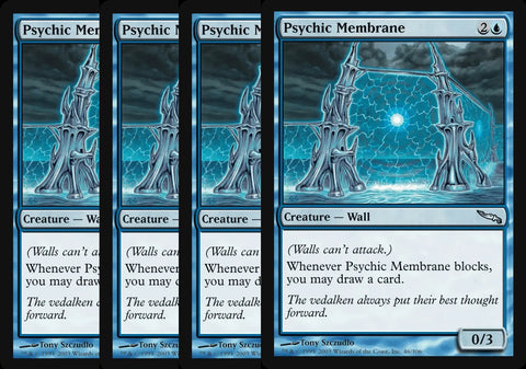 "Psychic Membrane"x4 - Magic The Gathering Card - Mirrordin - 4-Card Playset